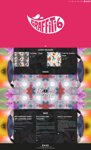 Graffiti6 website redesign - homepage